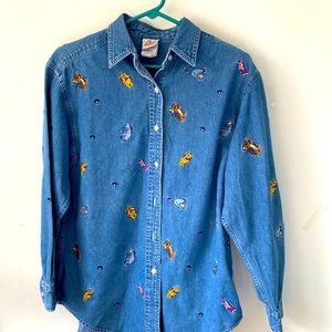 Pooh and friends denim shirt